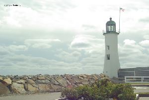 Tower and breakwall.