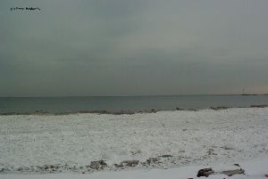 Distance shot of the lighthouse.