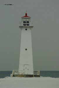 Close up of the lighthouse.