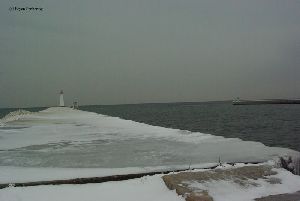 The beginning of the pier.