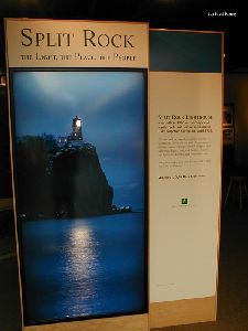 Split Rock Lighthouse sign.