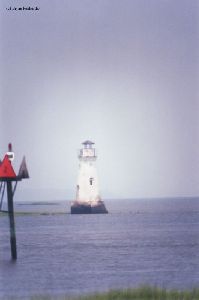 Lighthouse through a 500mm telephoto lens.