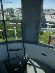 View inside the lantern room.