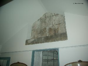 Bricks from the attached tower.