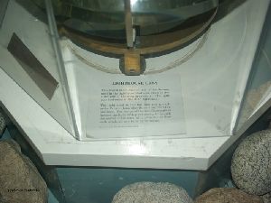 Fresnel lens on display.