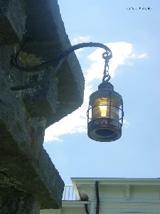 Light over the door.