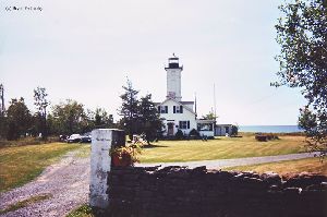 Shot of the lighthouse from the road.