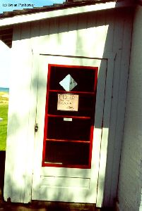 The door to the quarters / museum.