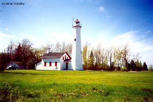 The lighthouse and quarters.