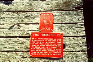 The hull of a Great Lakes fishing boat.