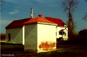The oil / paint shed.