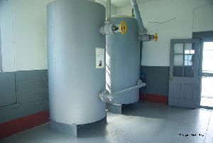 Tanks that hold the compressed air at Tibbetts Point Lighthouse.