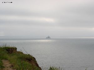 Shot of Tillamook out on the rock.