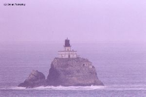 Close up of Tillamook Rock.