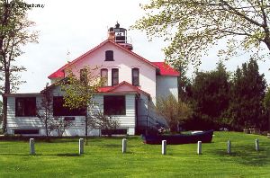 The backside of the lighthouse.