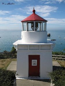 The entrance to the Trinidad Head Memorial Lighthouse.
