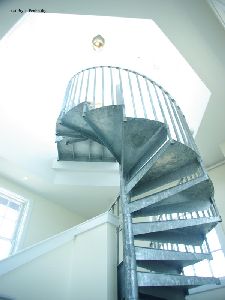 Spiral staircase to the lantern room. 