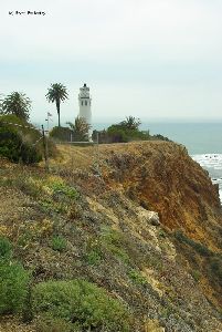 The lighthouse and the cliff.