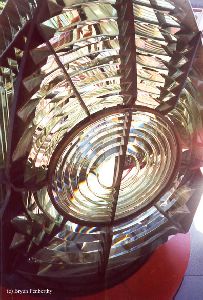 Close up shot of the Frensel lens.