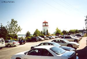 Parking lot near the lighthouse.