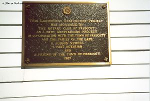 Sponsorship plaque.