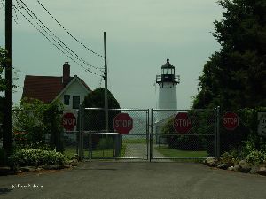 The lighthouse is closed to the public.