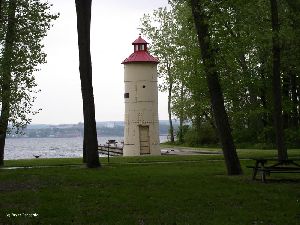 Waterworks tower as viewed from the park.