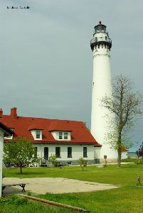 Lighthouse and residence.