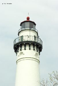 Top half of the lighthouse.