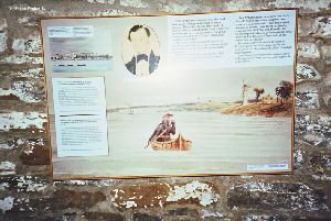 Historical information inside the lighthouse.