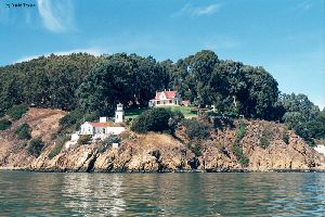Great shot of the lighthouse from the water.