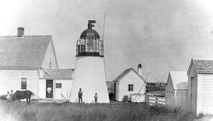 Hyannis Harbor Lighthouse with bird-cage lantern
